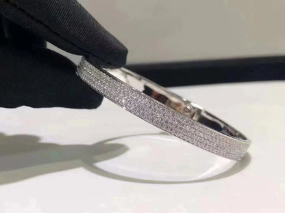 [OAK JURI]HM KELLY BRACELET IN SILVER AND FULL PAVE DIAMOND