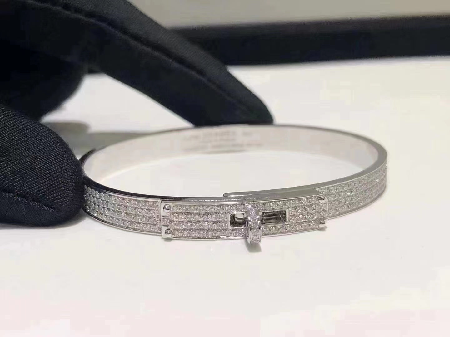 [OAK JURI]HM KELLY BRACELET IN SILVER AND FULL PAVE DIAMOND