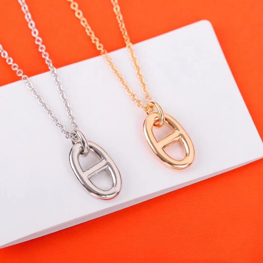 [OAK JURI]HM PIG NOSE NECKLACE