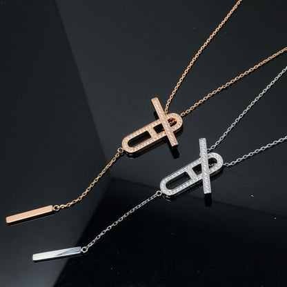 [OAK JURI]HM NECKLACE PLATINUM ROSE GOLD DIAMOND