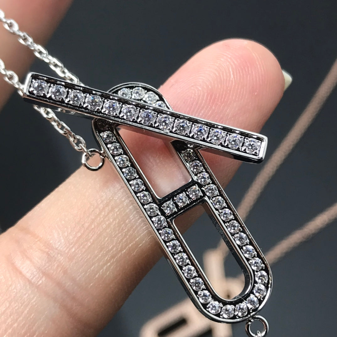 [OAK JURI]HM NECKLACE PLATINUM ROSE GOLD DIAMOND