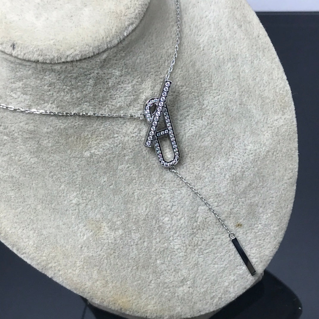 [OAK JURI]HM NECKLACE PLATINUM ROSE GOLD DIAMOND