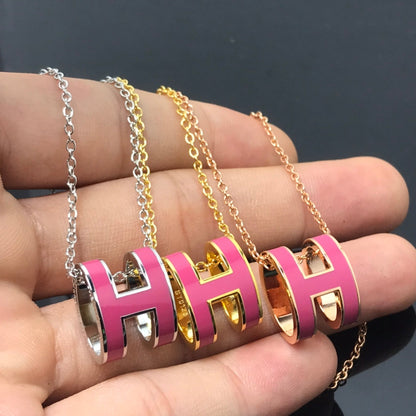 [OAK JURI]H NECKLACE PINK