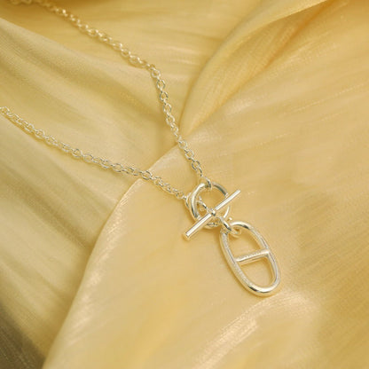 [OAK JURI]HM CHAINE D'ANCRE PENDANT NECKLACE STERLING SILVER