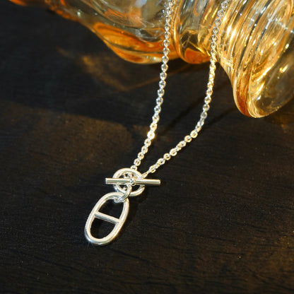 [OAK JURI]HM CHAINE D'ANCRE PENDANT NECKLACE STERLING SILVER