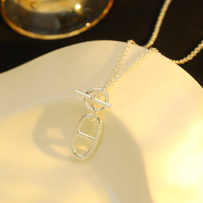 [OAK JURI]HM CHAINE D'ANCRE PENDANT NECKLACE STERLING SILVER