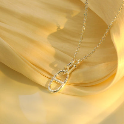 [OAK JURI]HM CHAINE D'ANCRE PENDANT NECKLACE STERLING SILVER