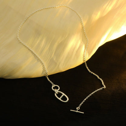 [OAK JURI]HM CHAINE D'ANCRE PENDANT NECKLACE STERLING SILVER