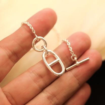 [OAK JURI]HM CHAINE D'ANCRE PENDANT NECKLACE STERLING SILVER
