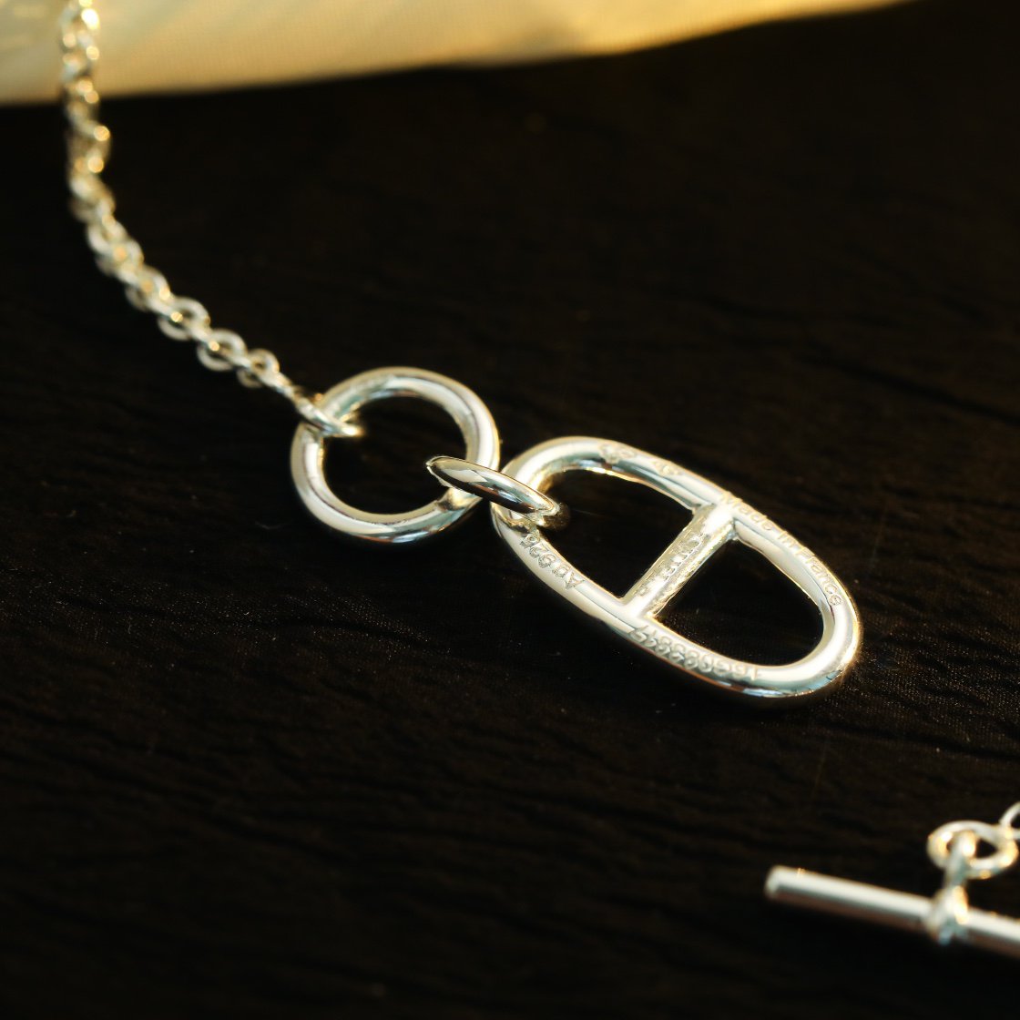 [OAK JURI]HM CHAINE D'ANCRE PENDANT NECKLACE STERLING SILVER