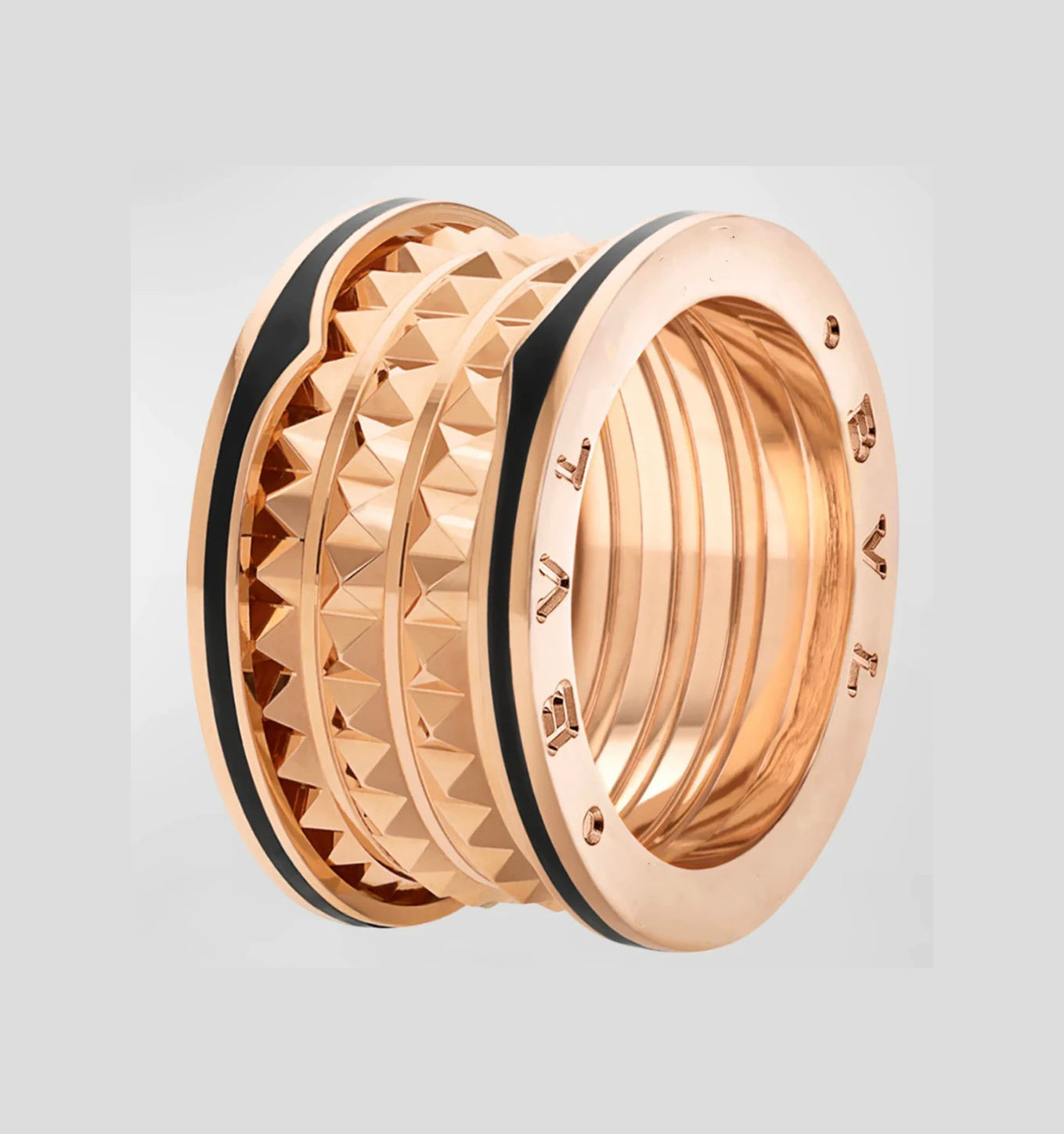[OAK JURI]ZERO 1 ROCK BLACK CERAMIC PINK GOLD LARGE MODEL
