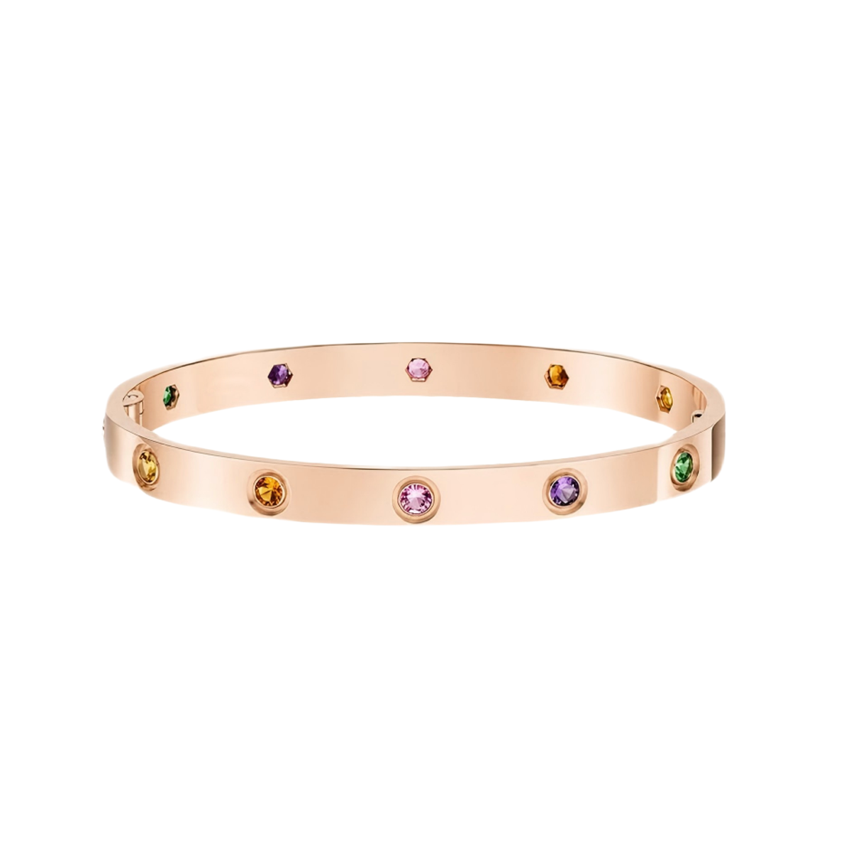[OAK JURI]2026 RAINBOW LOVE BRACELET 6.1MM  10 DIAMONDS