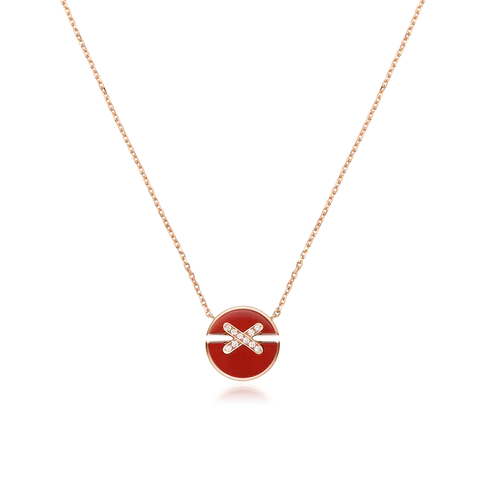 [OAK JURI]JEUX DE ROSE GOLD DIAMOND NECKLACE