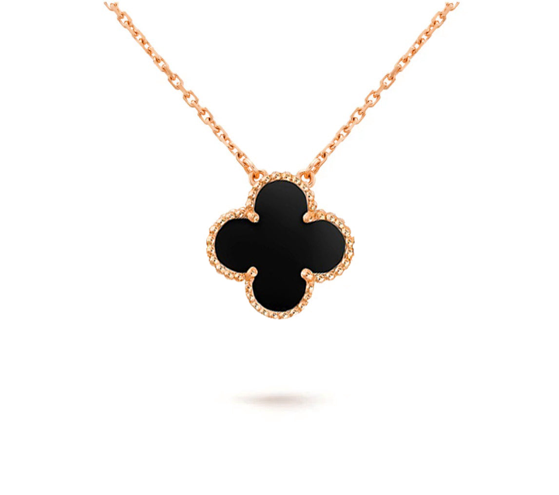 [OAK JURI]CLOVER 15MM SINGLE FLOWER NECKLACE COLLECTION
