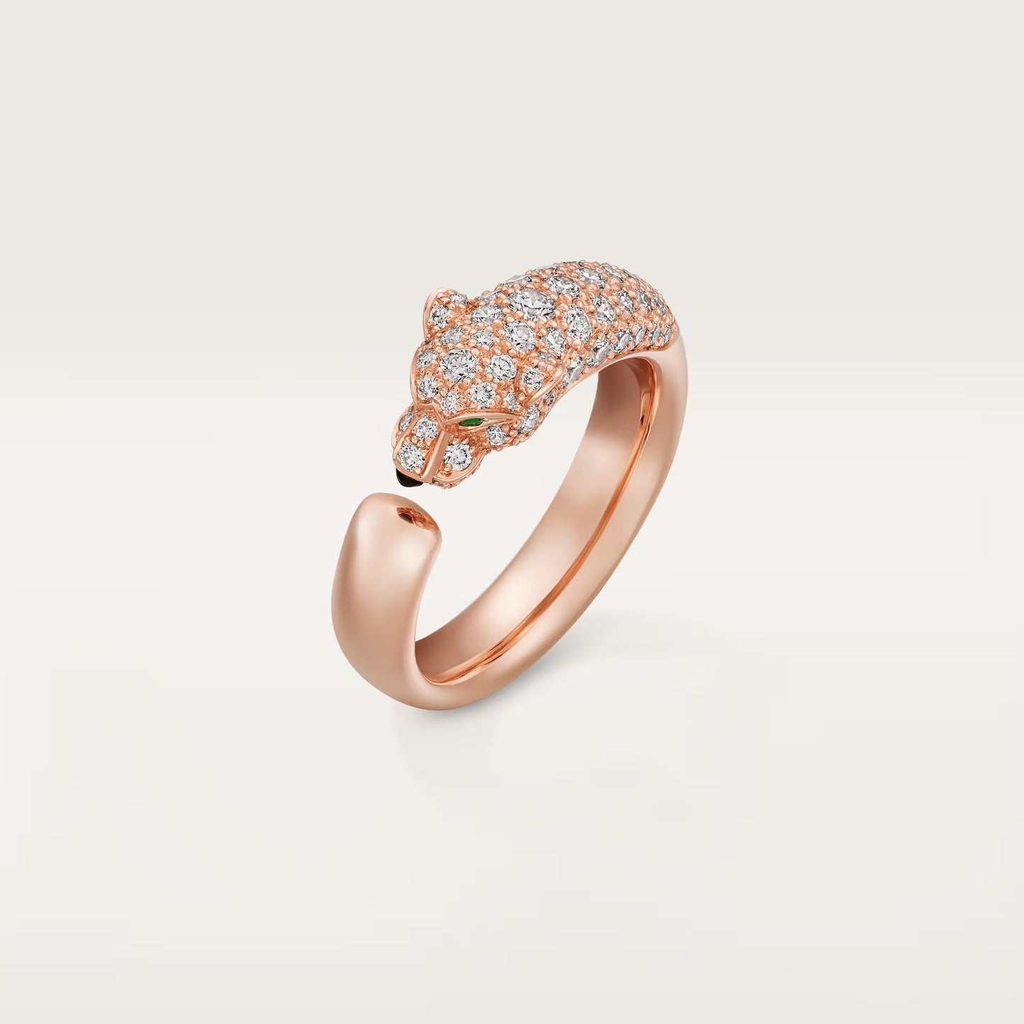 [OAK JURI]PANTHERE HALF DIAMOND SMALL RING