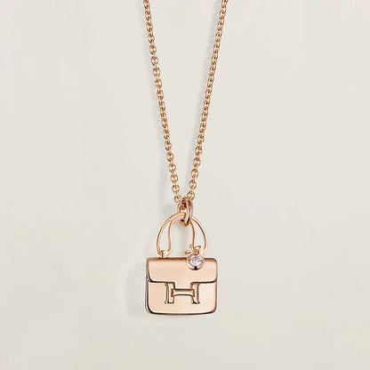 [OAK JURI]AMULETTE PEDANT ROSE GOLD NECKLACE