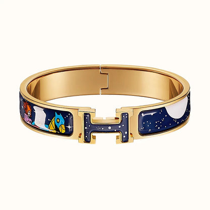 [OAK JURI]H STAR AND MOON BRACELET 12MM