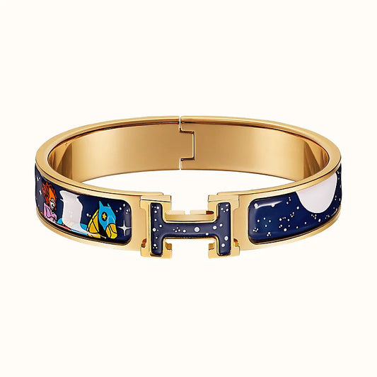[OAK JURI]H STAR AND MOON BRACELET 12MM