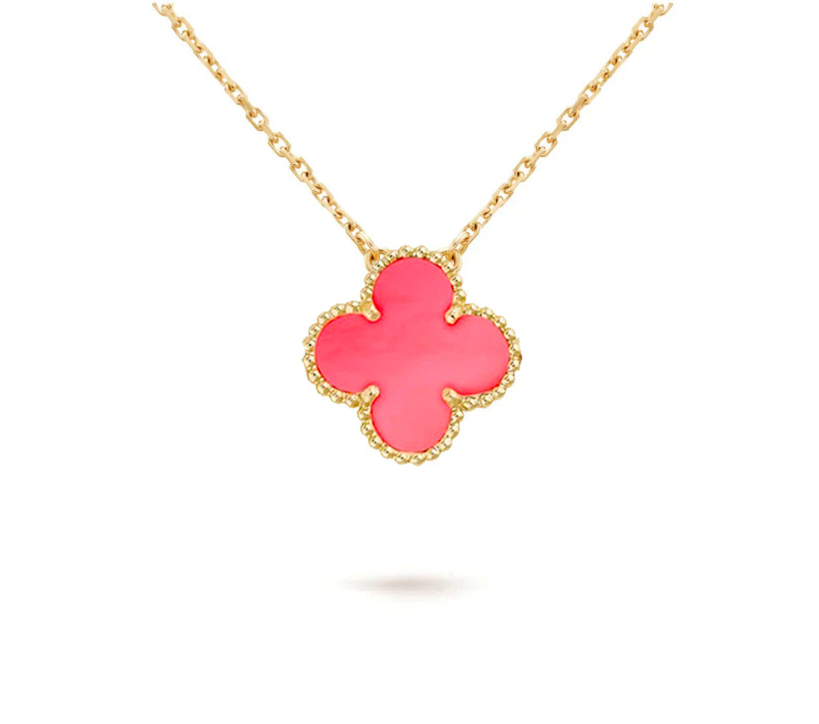[OAK JURI]CLOVER 15MM SINGLE FLOWER NECKLACE COLLECTION