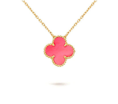 [OAK JURI]CLOVER 15MM SINGLE FLOWER NECKLACE COLLECTION