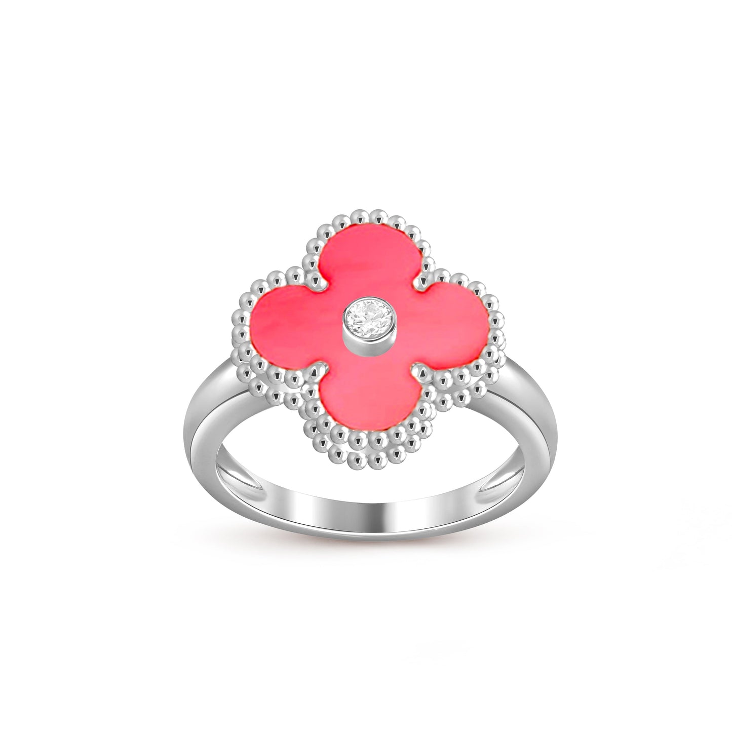 [OAK JURI]CLOVER SILVER DIOMND RING COLLECTION