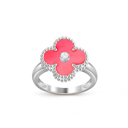 [OAK JURI]CLOVER SILVER DIOMND RING COLLECTION