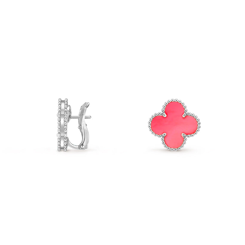 [OAK JURI]CLOVER SILVER 15MM MOP EARRINGS COLLECTION