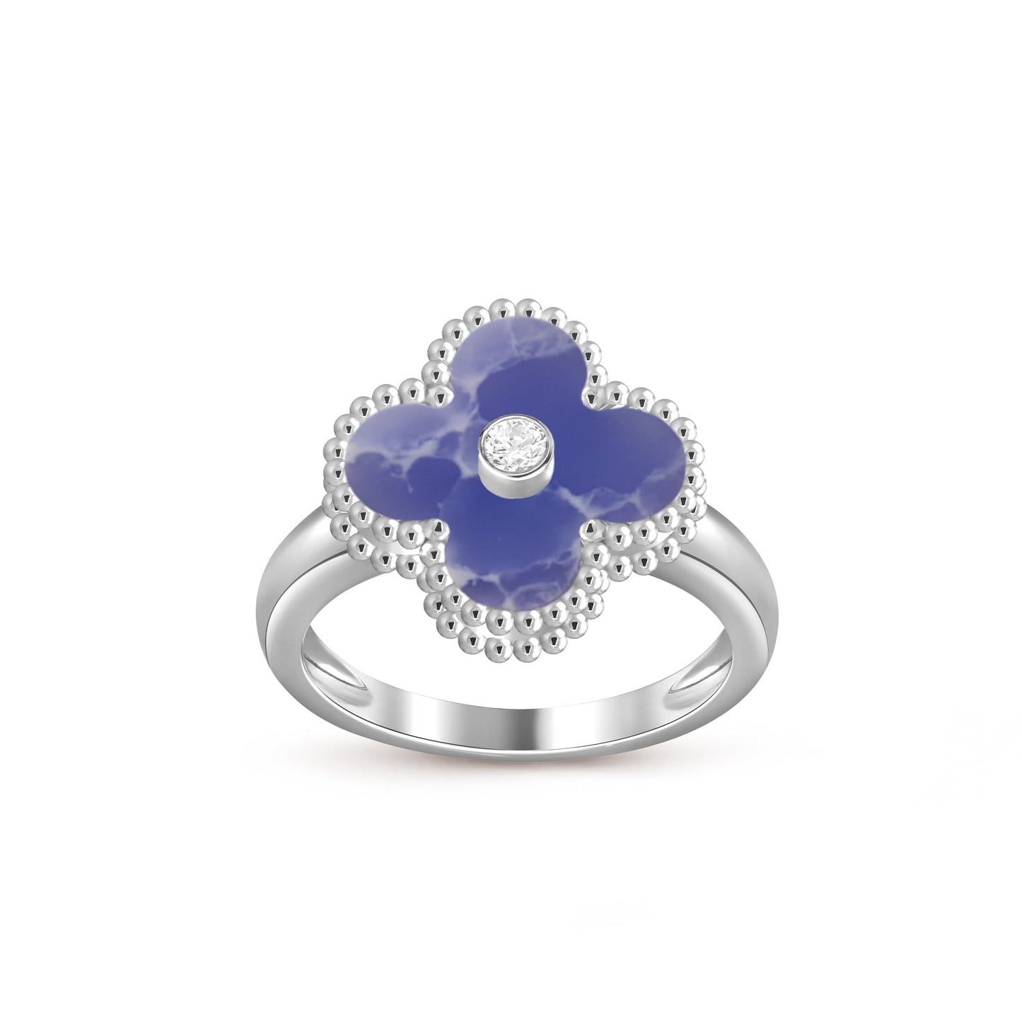 [OAK JURI]CLOVER SILVER DIOMND RING COLLECTION