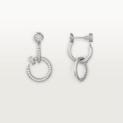 [OAK JURI]JUSTE FULL DIAMOND DOUBLE EARRINGS