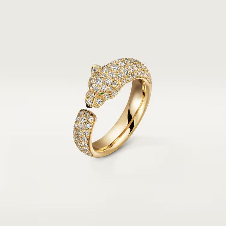 [OAK JURI]PANTHERE FULL DIAMOND SMALL RING
