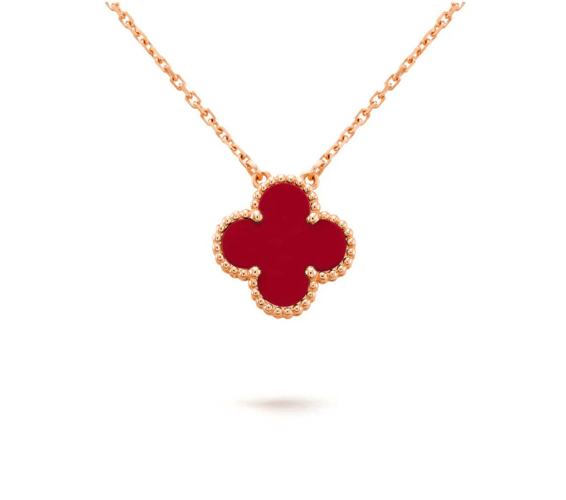 [OAK JURI]CLOVER 15MM SINGLE FLOWER NECKLACE COLLECTION