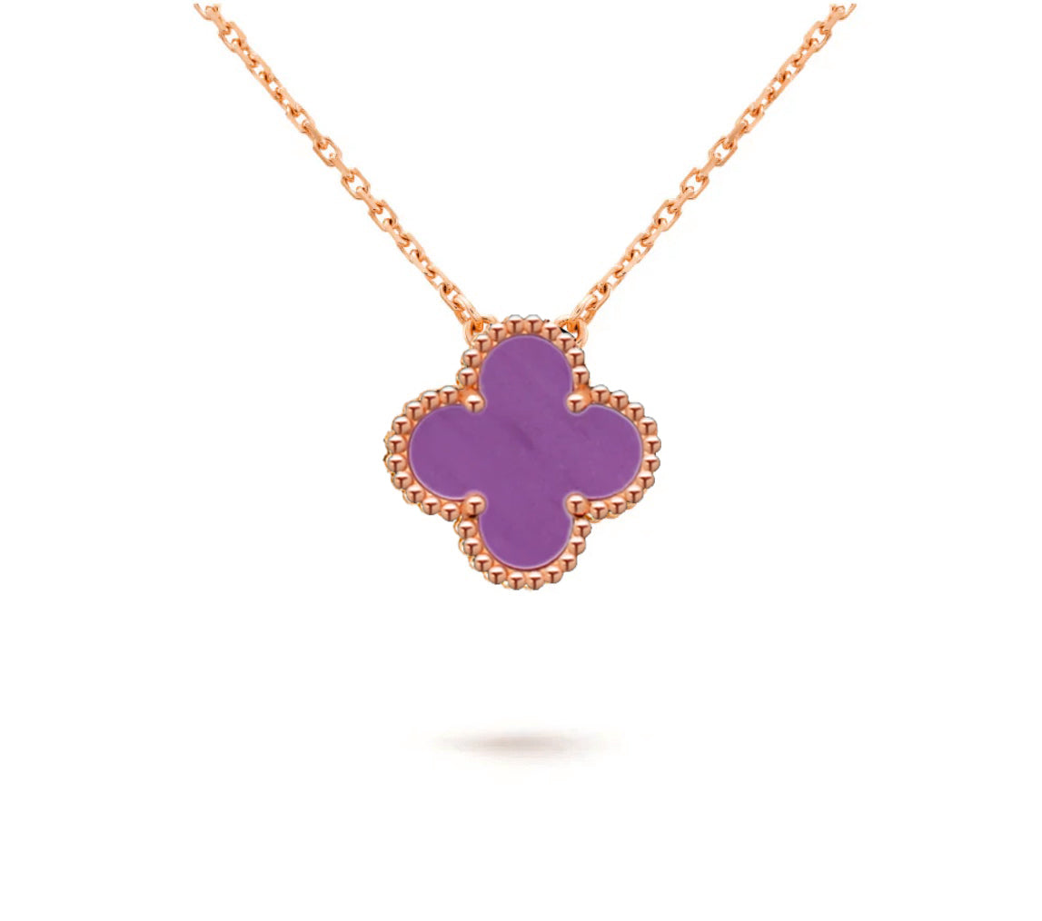 [OAK JURI]CLOVER 15MM SINGLE FLOWER NECKLACE COLLECTION