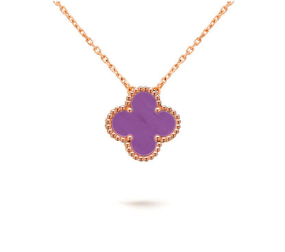 [OAK JURI]CLOVER 15MM SINGLE FLOWER NECKLACE COLLECTION