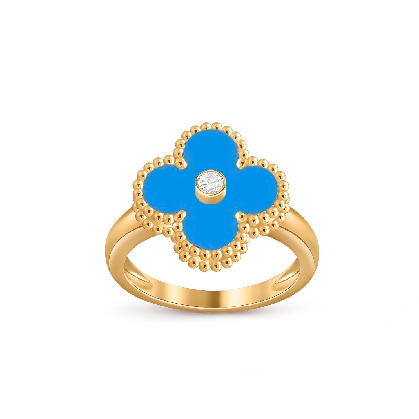 [OAK JURI]CLOVER DIAMOND RING GOLD COLLECTION