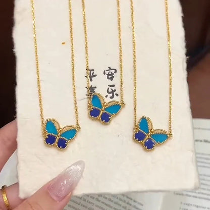 [OAK JURI] 2026 NEW LUCKY BUTTERFLY 1 MOTIFS NECKLACE