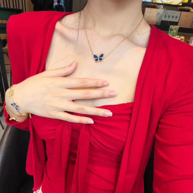 [OAK JURI] 2026 NEW LUCKY BUTTERFLY 1 MOTIFS NECKLACE