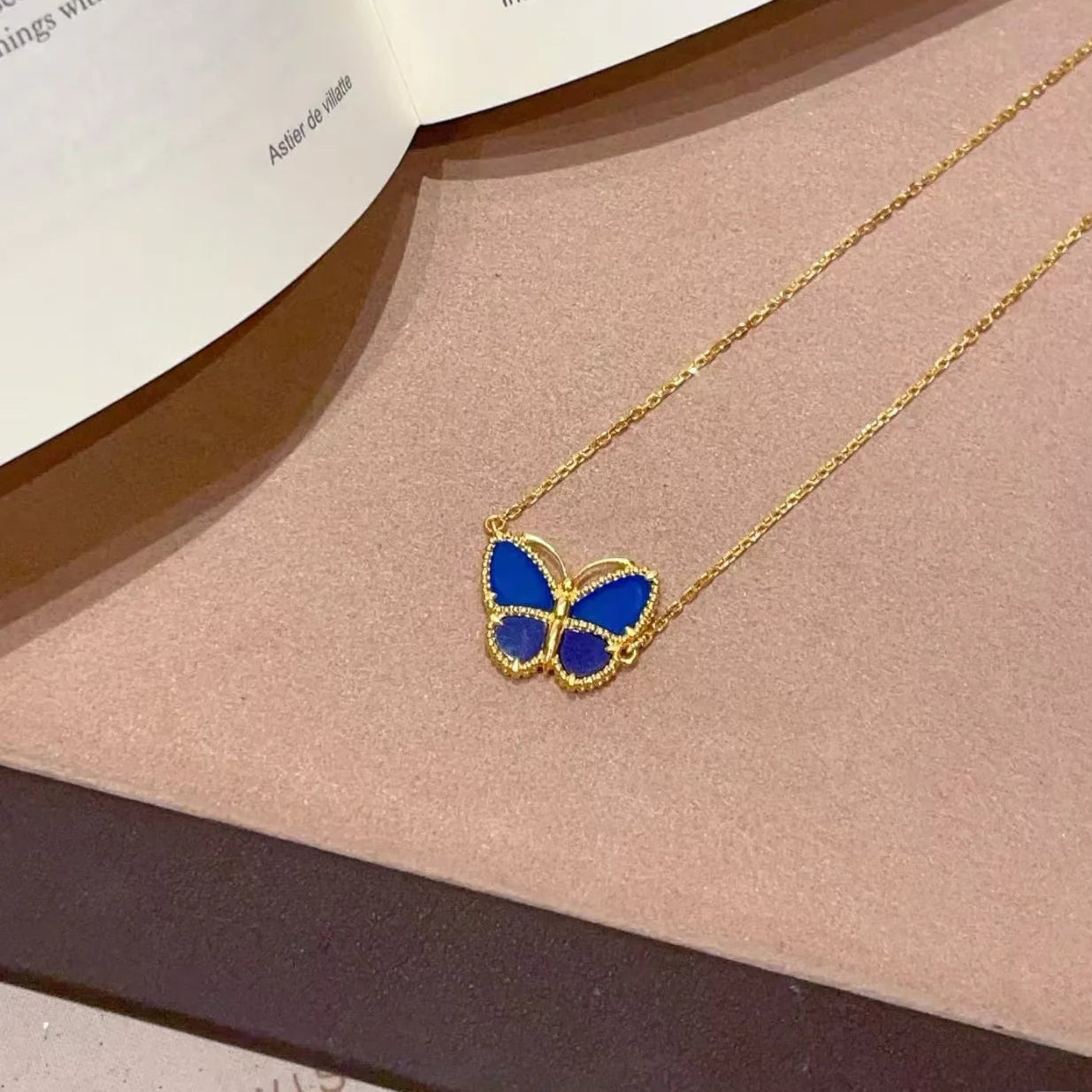 [OAK JURI] 2026 NEW LUCKY BUTTERFLY 1 MOTIFS NECKLACE
