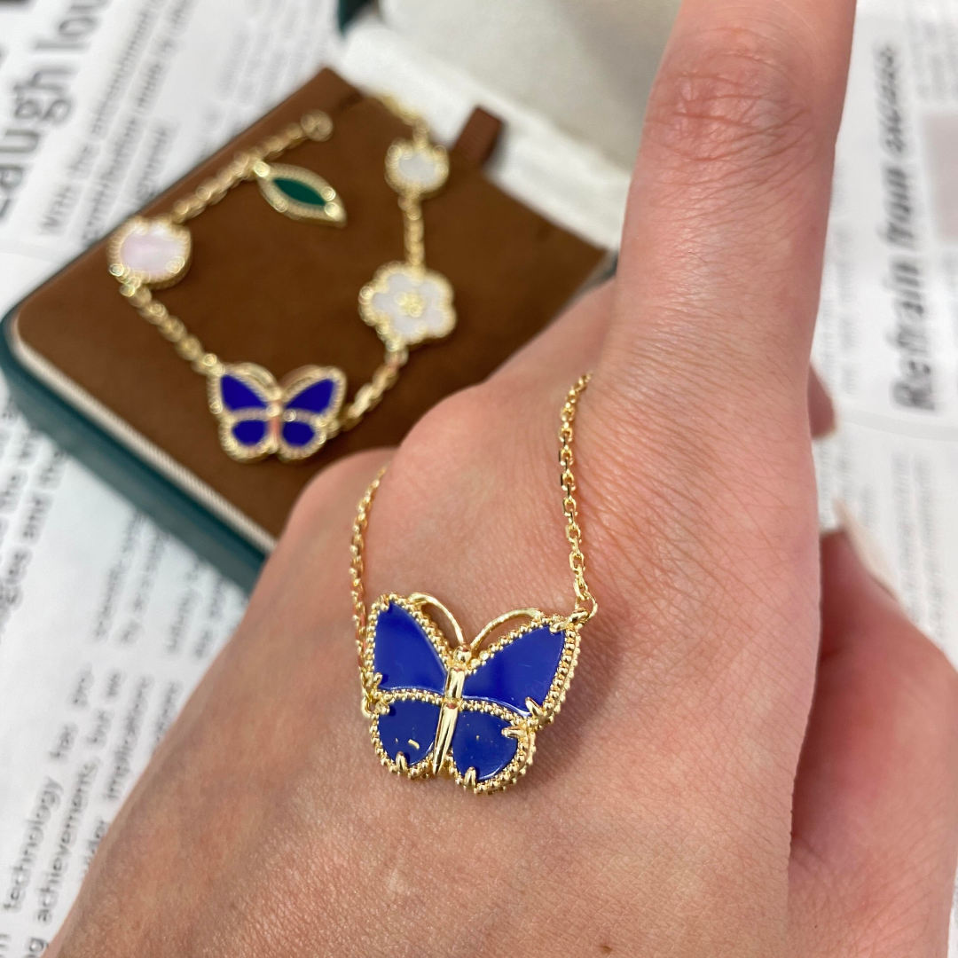 [OAK JURI] 2026 NEW LUCKY BUTTERFLY 1 MOTIFS NECKLACE