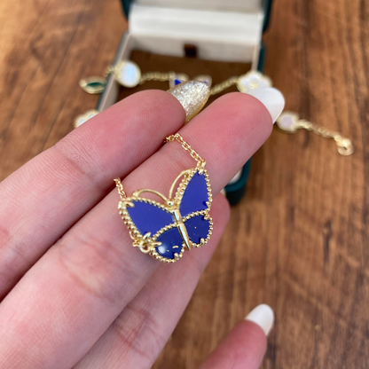 [OAK JURI] 2026 NEW LUCKY BUTTERFLY 1 MOTIFS NECKLACE