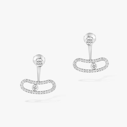 [OAK JURI]MOVE UNO SILVER DIAMOND EARRINGS