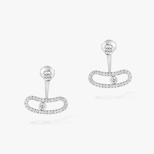 [OAK JURI]MOVE UNO SILVER DIAMOND EARRINGS