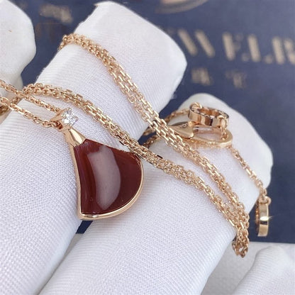 [OAK JURI]DREAM NECKLACE CARNELIAN 1 DIAMOND