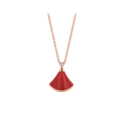 [OAK JURI]DREAM NECKLACE CARNELIAN 1 DIAMOND