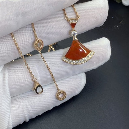 [OAK JURI]DREAM NECKLACE CARNELIAN DIAMOND
