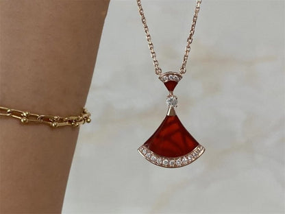 [OAK JURI]DREAM NECKLACE CARNELIAN DIAMOND