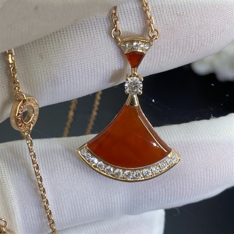[OAK JURI]DREAM NECKLACE CARNELIAN DIAMOND