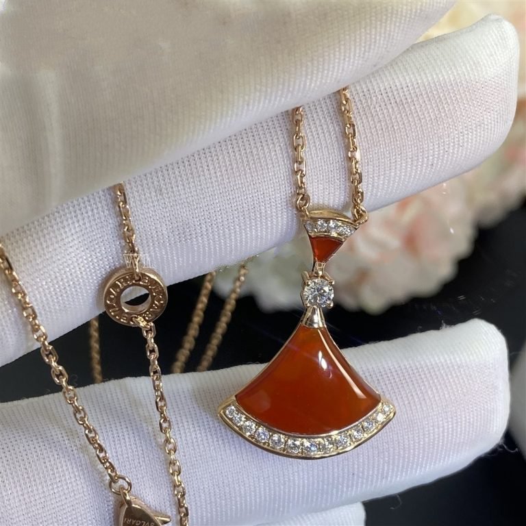 [OAK JURI]DREAM NECKLACE CARNELIAN DIAMOND