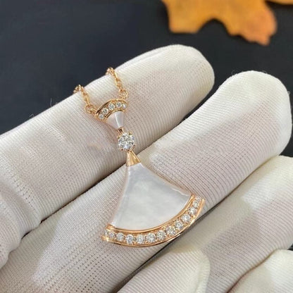 [OAK JURI]DREAM NECKLACE MOP PINK GOLD DIAMOND
