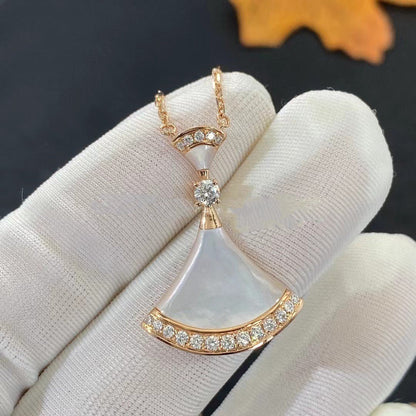 [OAK JURI]DREAM NECKLACE MOP PINK GOLD DIAMOND