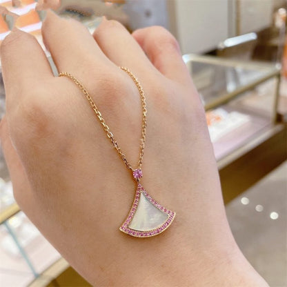 [OAK JURI]DREAM NECKLACE MOP DIAMOND PINK